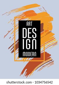 Vector frame for text Modern Art graphics for hipsters. Applicable for placards, brochures, posters, covers and banners.
