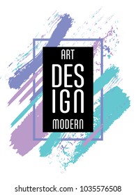 Vector frame for text Modern Art graphics for hipsters. Applicable for placards, brochures, posters, covers and banners.