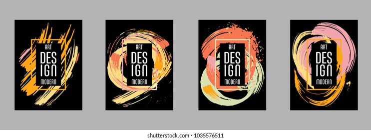 Vector frame for text Modern Art graphics for hipsters. Applicable for placards, brochures, posters, covers and banners.