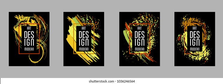 Vector frame for text Modern Art graphics for hipsters. Applicable for placards, brochures, posters, covers and banners.