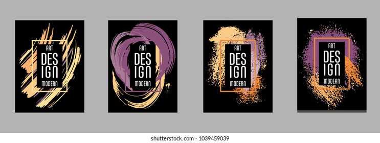 Vector frame for text Modern Art graphics for hipsters. Applicable for placards, brochures, posters, covers and banners.