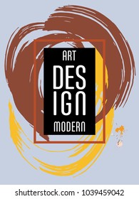 Vector frame for text Modern Art graphics for hipsters. Applicable for placards, brochures, posters, covers and banners.