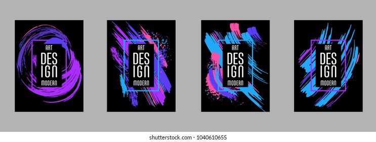 Vector frame for text Modern Art graphics for hipsters. Applicable for placards, brochures, posters, covers and banners.