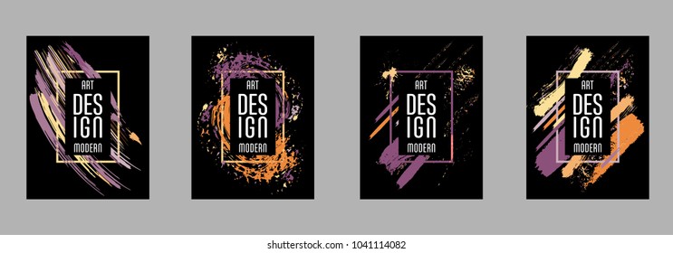 Vector frame for text Modern Art graphics for hipsters. Applicable for placards, brochures, posters, covers and banners.