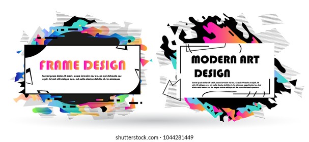 Colorful Template Advertising Brochure Cool Cartoon Stock Vector ...