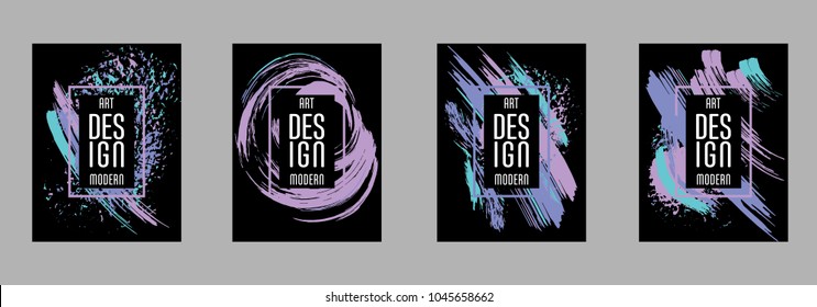 Vector frame for text Modern Art graphics for hipsters. Applicable for placards, brochures, posters, covers and banners