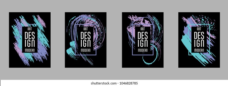 Vector frame for text Modern Art graphics for hipsters. Applicable for placards, brochures, posters, covers and banners.