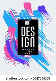 Vector frame for text Modern Art graphics for hipsters. Applicable for placards, brochures, posters, covers and banners.