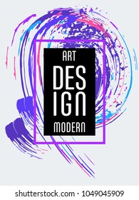 Vector frame for text Modern Art graphics for hipsters. Applicable for placards, brochures, posters, covers and banners.