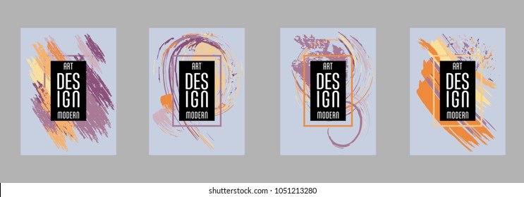 Vector frame for text Modern Art graphics for hipsters. Applicable for placards, brochures, posters, covers and banners.