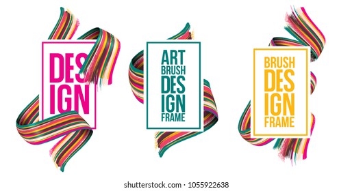 Vector frame for text Modern Art graphics for hipsters . dynamic frame stylish geometric black background. element for design business cards, invitations, gift cards, flyers and brochures vector
