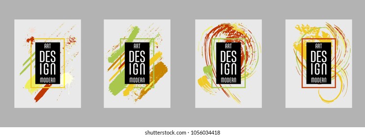 Vector frame for text Modern Art graphics for hipsters. Applicable for placards, brochures, posters, covers and banners.