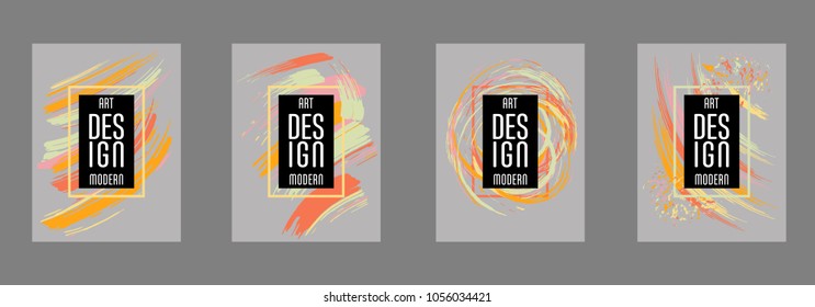 Vector frame for text Modern Art graphics for hipsters. Applicable for placards, brochures, posters, covers and banners.
