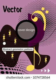Vector frame for text Modern Art graphics for hipsters. Applicable for placards, brochures, posters, covers and banners.