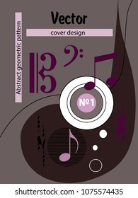 Vector frame for text Modern Art graphics for hipsters. Applicable for placards, brochures, posters, covers and banners.