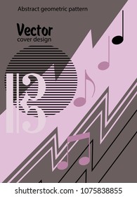 Vector frame for text Modern Art graphics for hipsters. Applicable for placards, brochures, posters, covers and banners.