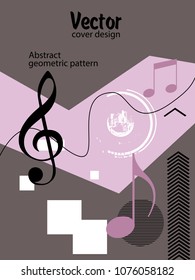 Vector frame for text Modern Art graphics for hipsters. Applicable for placards, brochures, posters, covers and banners.