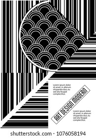 Vector frame for text Modern Art graphics for hipsters. Applicable for placards, brochures, posters, covers and banners.