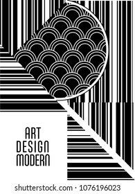 Vector frame for text Modern Art graphics for hipsters. Applicable for placards, brochures, posters, covers and banners.