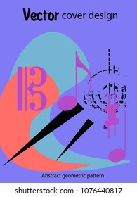 Vector frame for text Modern Art graphics for hipsters. Applicable for placards, brochures, posters, covers and banners.