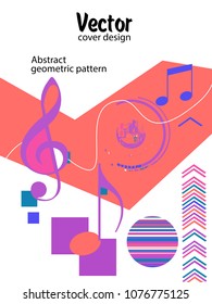 Vector frame for text Modern Art graphics for hipsters. Applicable for placards, brochures, posters, covers and banners.