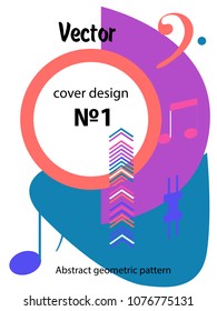 Vector frame for text Modern Art graphics for hipsters. Applicable for placards, brochures, posters, covers and banners.