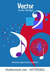 Vector frame for text Modern Art graphics for hipsters. Applicable for placards, brochures, posters, covers and banners