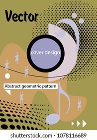 Vector frame for text Modern Art graphics for hipsters. Applicable for placards, brochures, posters, covers and banners.