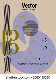 Vector frame for text Modern Art graphics for hipsters. Applicable for placards, brochures, posters, covers and banners.