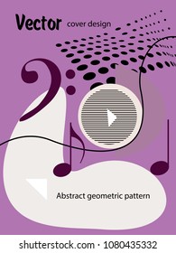 Vector frame for text Modern Art graphics for hipsters. Applicable for placards, brochures, posters, covers and banners.