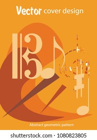 Vector frame for text Modern Art graphics for hipsters. Applicable for placards, brochures, posters, covers and banners.