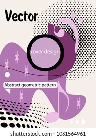 Vector frame for text Modern Art graphics for hipsters. Applicable for placards, brochures, posters, covers and banners.