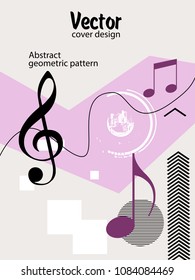 Vector frame for text Modern Art graphics for hipsters. Applicable for placards, brochures, posters, covers and banners.