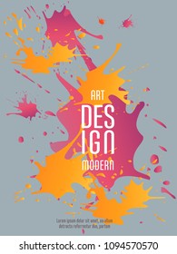 Vector frame for text Modern Art graphics for hipsters. Applicable for placards, brochures, posters, covers and banners.