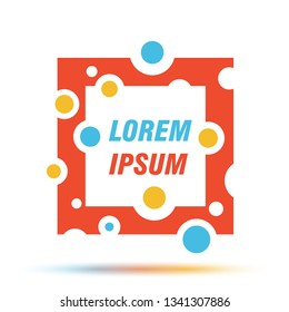 Vector frame for text Modern Art graphics for hipsters . dynamic frame stylish geometric blank background with gold. element for design business cards, invitations, gift cards, flyers and brochures 