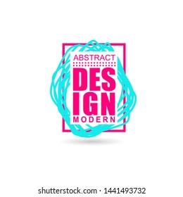 Vector frame for text Modern Art graphics for hipsters. element for design business cards, invitations, gift cards