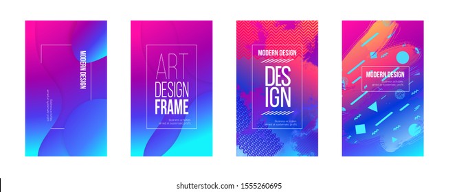 Vector frame for text Modern Art graphics for hipsters . dynamic frame stylish geometric black background with gold. element for design business cards, invitations, gift cards, flyers and brochures