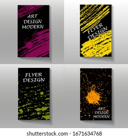 Vector frame for text Modern Art graphics for hipsters. Applicable for placards, brochures, posters, covers and banners. Vector illustration.