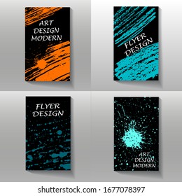 Vector frame for text Modern Art graphics for hipsters. Element for design business cards, invitations, gift cards, flyers and brochures. Vector illustration.