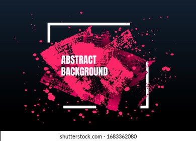 Vector frame for text. Modern Art graphic. Dynamic frame stylish geometric black background. Element for design event invitations, gift cards, flyers, posters, book covers, brochures, banners