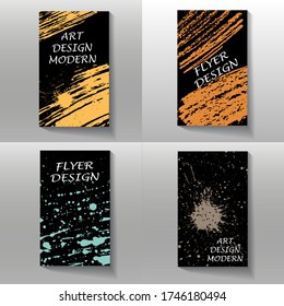 Vector frame for text Modern Art graphics for hipsters. Element for design business cards, invitations, gift cards, flyers and brochures. Vector illustration.
