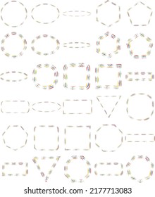 Vector frame for text Modern Art graphics for hipsters element for design business cards invitations gift cards flyers and brochures