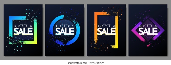 Vector frame for text. Modern Art graphics. Dynamic frame stylish geometric black background. Element for design event invitations, gift cards, layouts, posters, book covers, brochures, banners