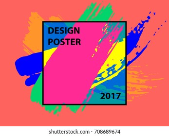 Vector frame for text Modern Art graphics for hipsters , element for design business cards, invitations, gift cards, flyers and brochures
