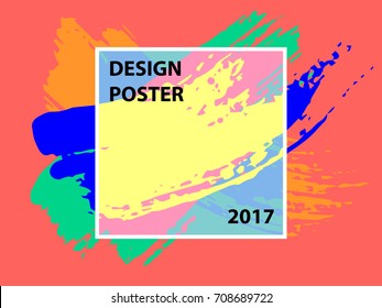 Vector frame for text Modern Art graphics for hipsters , element for design business cards, invitations, gift cards, flyers and brochures