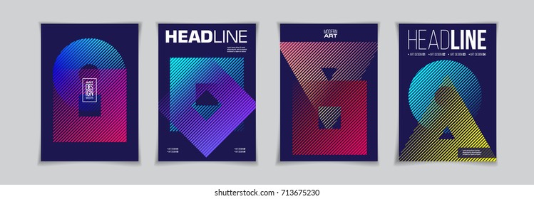 Vector frame for text Modern Art graphics . Dynamic frame stylish geometric background.