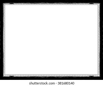 Vector Frame .textured rectangle for image frame. Vintage 