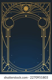 Vector frame in vintage art deco style