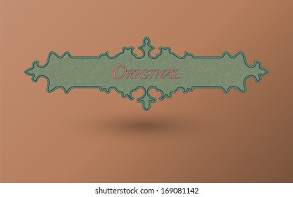 Vector frame. Vintage card, EPS10