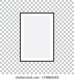 vector frame for your text or photo isolated on transparent background